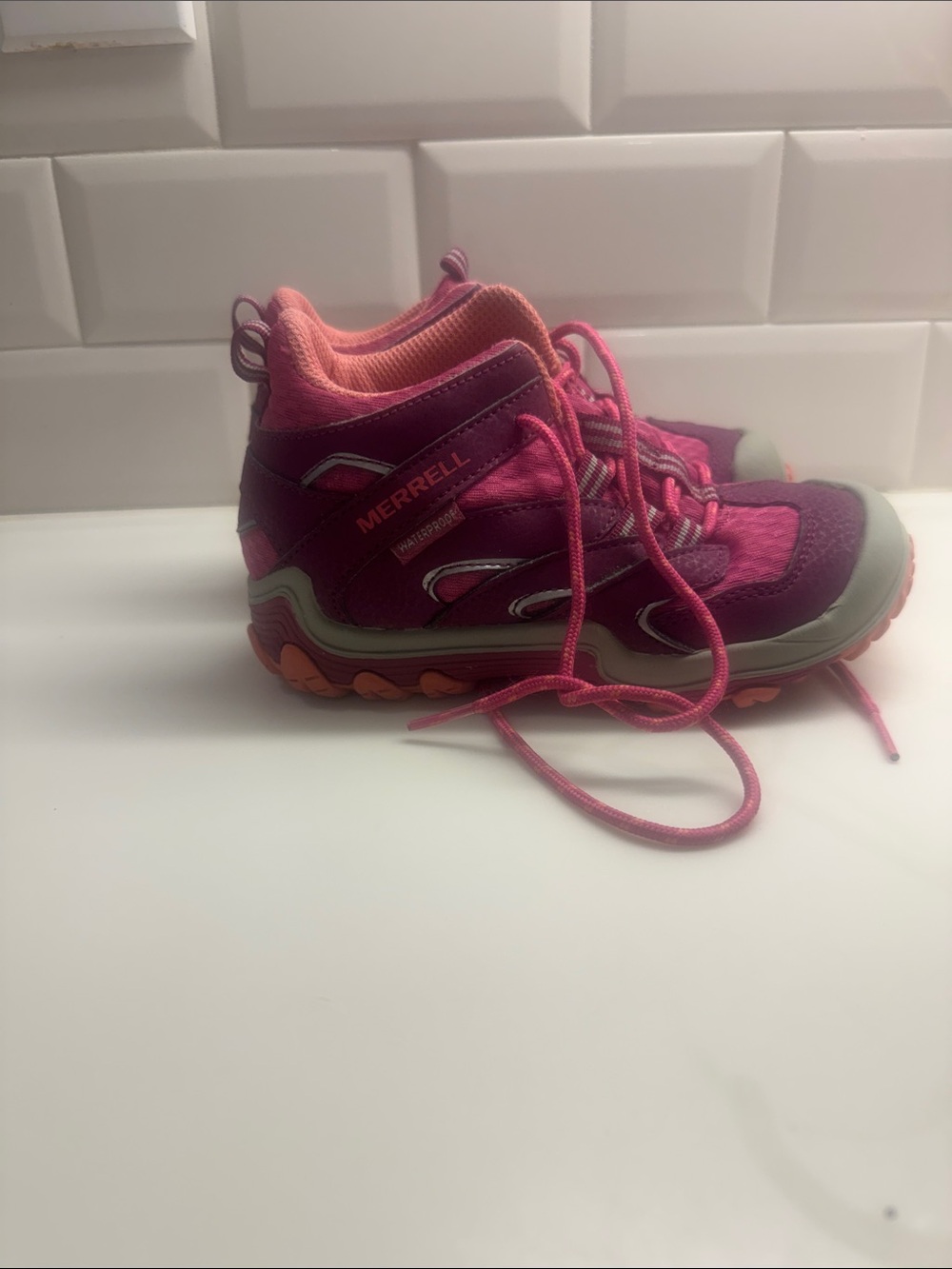 Merrell Kids Purple and Pink Hiking Boots